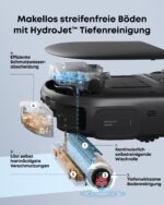 eufy HydroJet C28 Saugroboter mit Wischfunktion – 15.000Pa Saugkraft & 5-in-1 Station – Bild 3