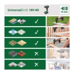 Bosch UniversalDrill 18V-60 Akku-Bohrschrauber – 60 Nm für Profis & Heimwerker – Bild 4