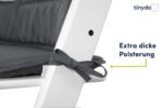 Tinydo® Hochstuhl Sitzkissen für Stokke Tripp Trapp – Memory-Schaum Auflage Dunkelgrau – Bild 5
