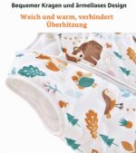Chilsuessy Babyschlafsack 2.5 Tog 130cm – Winterschlafsack aus Baumwolle für sicheren Schlaf – Bild 6