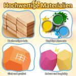 RunHero 39er Stapelsteine Holz – Montessori Balancierspielzeug für Kinder ab 3 Jahren – Bild 4