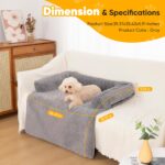 PAWBOSE Hundebett 100x88cm mit Memory-Schaum – Waschbar & rutschfest für alle Hunderassen – Bild 4