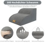 Nepfaivy Hundetreppe 2 Stufen 30cm – Gelenkschonend für kleine Hunde & Senioren – Bild 3
