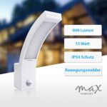 Maxkomfort LED Außenwandleuchte mit Bewegungsmelder – 15W Neutralweiß IP54 für Eingang & Garten – Bild 2