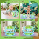 m zimoon Dinosaurier Drehender Projektor – Lernspielzeug mit Licht & Musik für Babys 6–18 Monate – Bild 3