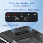 WIE Eiswürfelmaschine – 9 Würfel in 6 Minuten, 1,3 L Wassertank, leise Ice Maker – Bild 5