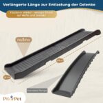 Hunderampe Auto Klappbar 174 cm – Rutschfeste Rampe bis 85 kg für grosse Hunde – Bild 7
