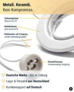 GU10 Einbaustrahler 10er Set Ø68mm – Schwenkbare Deckenspots weiß matt für LED & Halogen – Bild 6