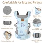 YooxArmor Babytrage 4-36 Monate – Ergonomische M-Position mit 4 Tragepositionen – Bild 3