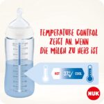 NUK First Choice+ Babyflasche 300 ml 3er Set – Kiefergerecht mit Temperature Control für 0–6 Monate – Bild 2