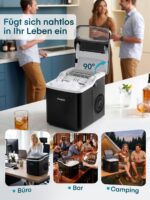FOHERE 14kg Eiswürfelmaschine – Kompakt mit Selbstreinigung & 2 Eisgrößen – Bild 9