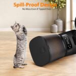 KATALICLAB Futterautomat 5L mit 2 Edelstahlnäpfen & Voice Recorder – Automatischer Futterspender für Katzen & Hunde – Bild 5