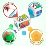 LZDMY Montessori Sortierspielzeug ab 6 Monate – Motorikspielzeug mit 12 Blöcken für Babys – Bild 5