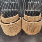 LOGT Boho Wandleuchte mit Hanfseil – Handgewebte Vintage Wandlampe E27 für Wohnzimmer – Bild 2