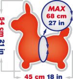 Rody Hüpfpferd rot – Hochwertiges Springpferd für Kinder ab 3 Jahren – Bild 7