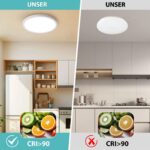 JDONG LED Deckenleuchte 54W Ø50cm – Flache Designleuchte Natürliches Weiss 4000K – Bild 2