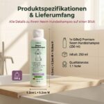 GiBoQ Premium Neem Hundeshampoo 250 ml – Natürliche Fellpflege mit Neemöl & Lavandinöl – Bild 6