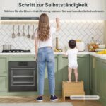 HOOBRO Kinderschemel 2-stufig mit Antirutschmatte – Tritthhocker für Badezimmer & Küche – Bild 4