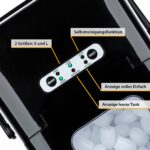 TZS First Austria Eiswürfelmaschine 1,8L – 12kg/24h Kapazität mit LED-Bedienung – Bild 4
