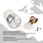 950 mL GrandTies Isolierte Hundewasserflasche mit 2 Näpfen – Auslaufsicher für Wandern & Camping – Bild 3