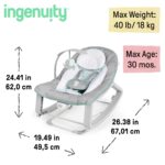 Ingenuity Keep Cozy 3-in-1 Wippe mit Vibrationen – Wächst mit Ihrem Baby bis 18 kg – Bild 5