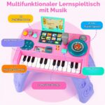 Lypsochaat Baby DJ Pult mit Klavier – Musikspielzeug mit Licht & Aufnahme für Kinder ab 1 Jahr – Bild 4