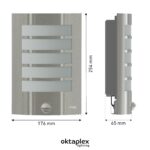 Oktaplex Alto Edelstahl Außenleuchte mit Bewegungsmelder IP44 – 7m Reichweite – Bild 6
