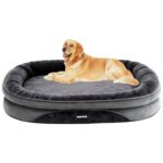 HMTOPE Orthopädisches Hundebett 106x79cm – Komfort-Hundesofa für grosse Hunde