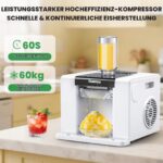 Huanyu Schneeflocken-Eismaschine 60kg/24H – Automatische Rasiereis-Maschine mit Touchscreen – Bild 2