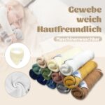 Ghguole 12er-Pack Baby-Lätzchen Dreieckstuch – Bio-Baumwolle, verstellbar für 0–12 Monate – Bild 3