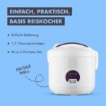 Reishunger Reiskocher 1,2L mit Keramikbeschichtung – Starterset inkl. Zubehör – Bild 3