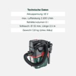 metabo Akku-Sauger AS 18 HEPA PC Compact – 18V Nass- & Trockensauger mit Blasfunktion – Bild 5