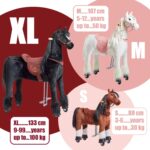 Ponnie Ebony M Reitpferd mit Rollen – Mechanisches Spielpferd für Kinder 5-12 Jahre – Bild 8