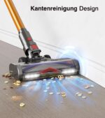 CHEBIO Akku Staubsauger 50KPA/600W mit Anti-Tangle-Bürste – 75 Min Laufzeit für Tierhaare – Bild 7
