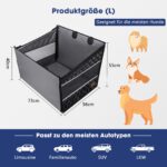 MIXJOY Hundeautositz für Rückbank – 40% mehr Platz, wasserdicht & rutschfest – Bild 4