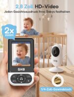 GHB Babyphone mit Kamera 2,8 Zoll – Infrarot-Nachtsicht & 35h Akkulaufzeit – Bild 7