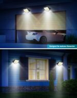 MPJ 106 LED Solarleuchte mit Bewegungsmelder – IP65 Wandleuchte für Garten (2er Set) – Bild 7