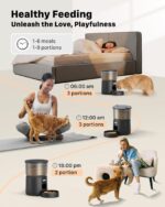 BEMOONY Futterautomat Katze 3L – Programmierbarer Futterspender mit 10s Aufnahmefunktion – Bild 2