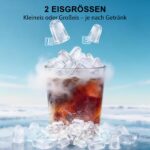Citybee Eiswürfelmaschine Selbstreinigend 14kg/24h – Frisches Eis in 6 Min für Küche & Büro – Bild 3