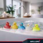 100er WELLGRO Badeenten Set – BPA-freie Gummienten für Bad & Pool – Bild 2