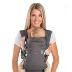 Infantino Flip Advanced 4-in-1 Babytrage – Ergonomisch, 4 Tragepositionen für 3,6-14,5 kg