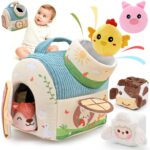 FLEXTRIX Montessori Bauernhof-Set – Sensorikspielzeug für Babys 6–36 Monate