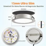 YindaLux 4er Set LED Einbaustrahler 12V DC – 3W Warmweiß Dimmbar für Wohnmobile & Boote – Bild 2