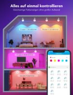 Govee RGBWW LED-Einbaustrahler 4er Set, 850lm, 2700K-6500K – Smart Deckenspots mit Matter & Alexa – Bild 6