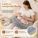 Memory Foam Stillkissen XXL (56×36×20cm) – Ergonomischer Halt für sicheres Stillen & Füttern – Bild 4