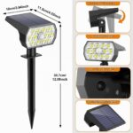 WENATY Solar-Sicherheitsleuchten mit Bewegungsmelder – 48 LED, 1000 Lumen, 4er Set – Bild 2