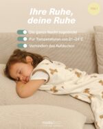 molis&co Babyschlafsack mit Füssen 80 cm – 1 TOG Baumwolle für Frühling & Herbst – Bild 5