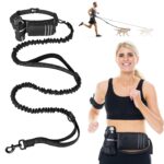 Heelay Joggingleine mit Bauchgurt & Hüfttasche – Freihandleine für alle Hundegrössen