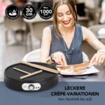 MAXXMEE Crêpe Maker Ø 30 cm mit Holzzubehör – 1000W Antihaftplatte für perfekte Crêpes – Bild 3