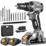 AKZWOXRO Akkuschrauber Bürstenlos 21V mit 45Nm – Profi-Bohrmaschine für DIY & Handwerk